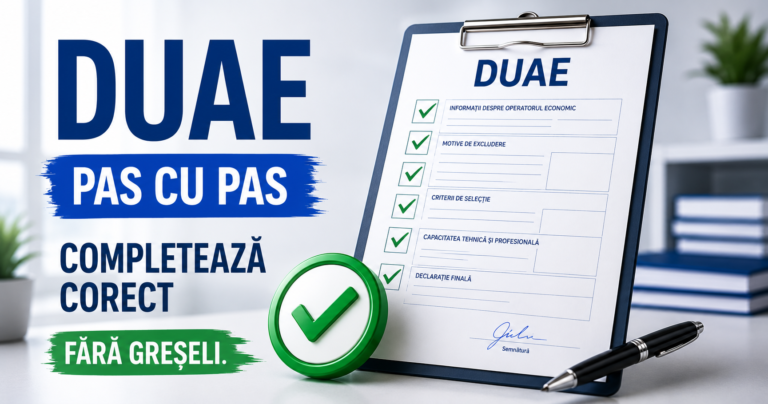 Ce este DUAE și cum se completează corect, fără greșeli care blochează oferta