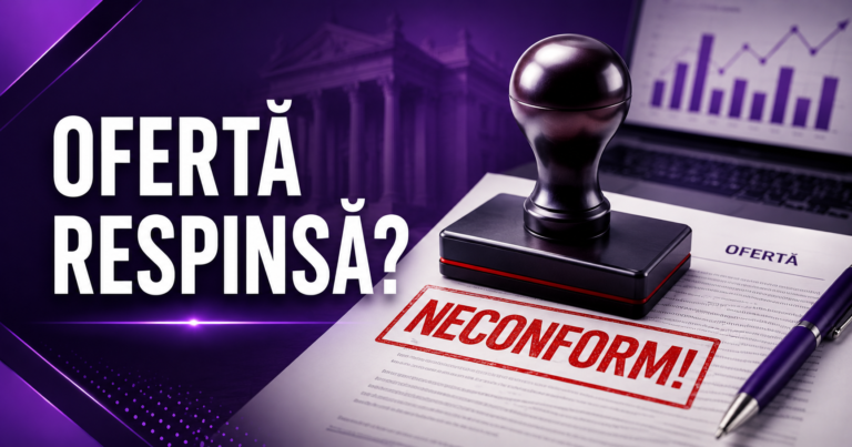 Oferta respinsă ca neconformă: ce înseamnă, ce verifici și ce faci mai departe